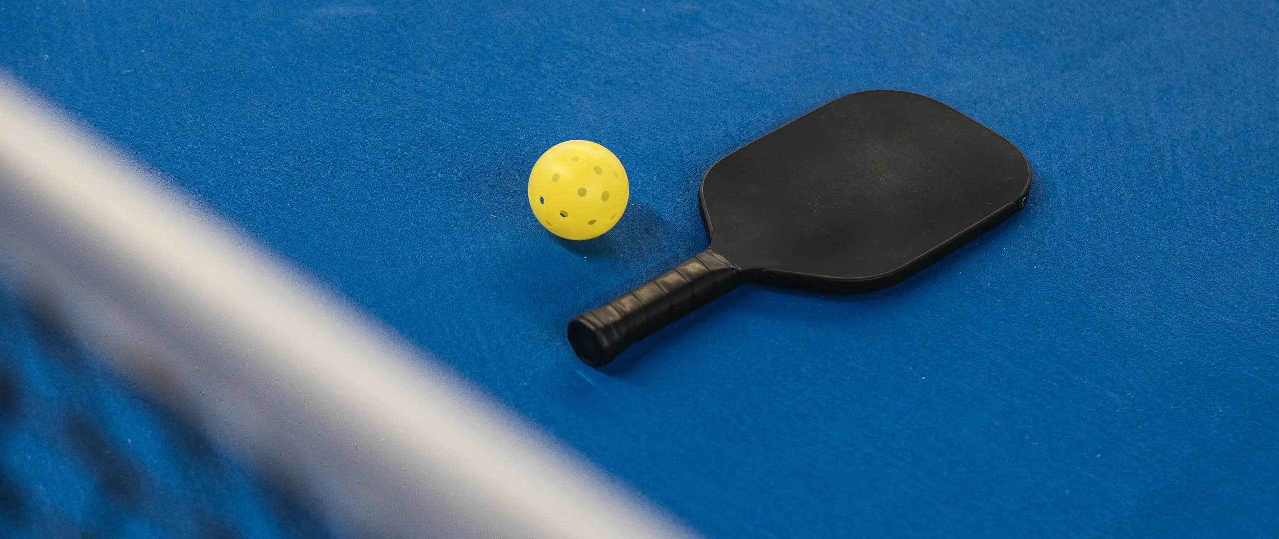 Pickleball players in action